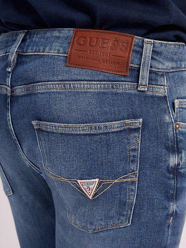 GUESS Chris Skinny Fit Denim Jeans, Carry Mid at John Lewis & Partners