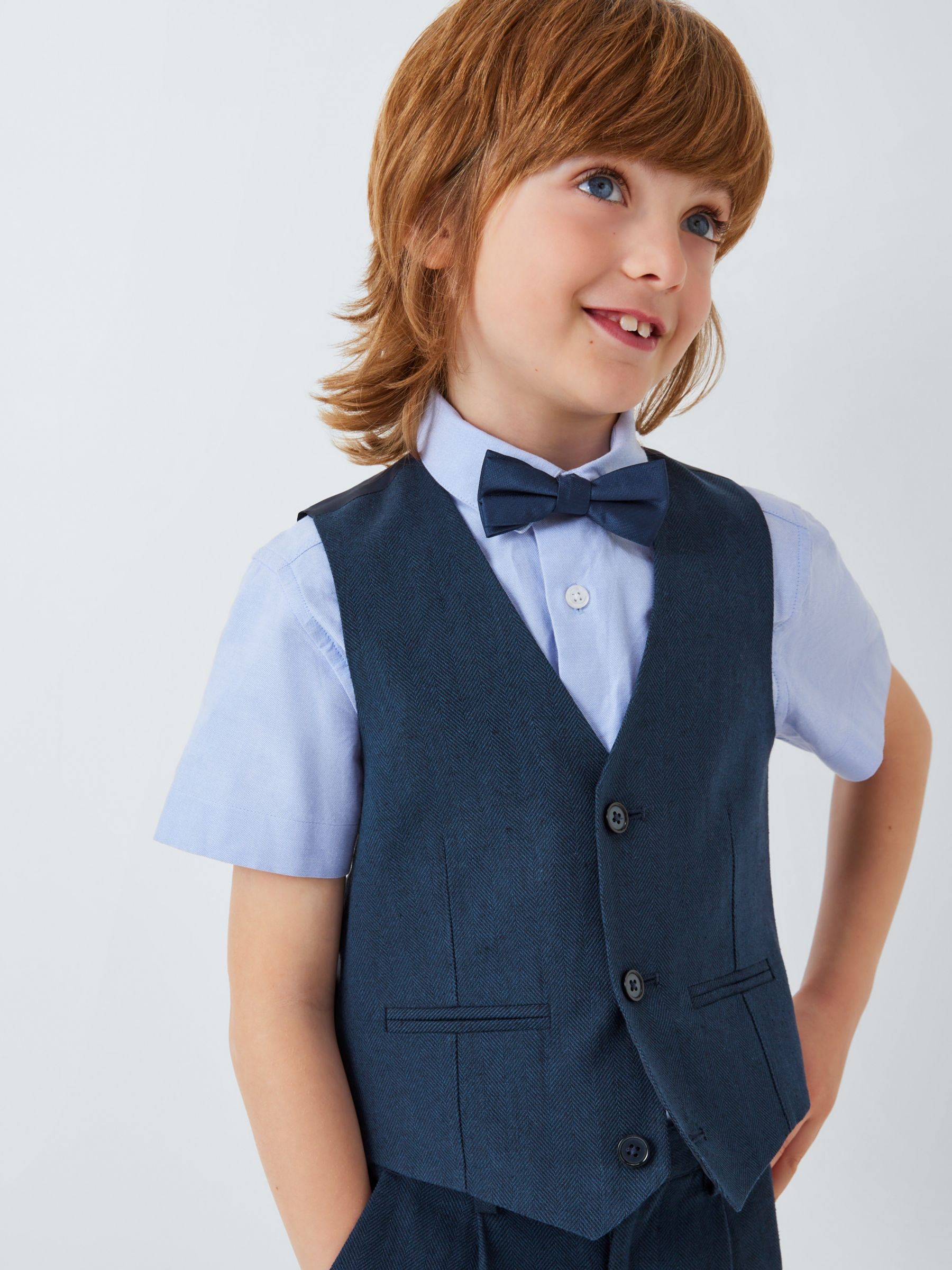 Buy John Lewis Heirloom Collection Kids' Linen Blend Waistcoat Online at johnlewis.com