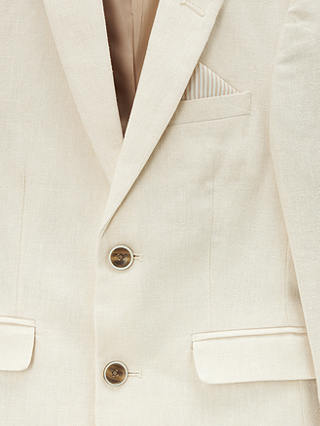 John Lewis Heirloom Collection Kids' Linen Blend Suit Jacket, Stone