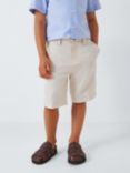 John Lewis Heirloom Collection Kids' Linen Blend Shorts, Stone