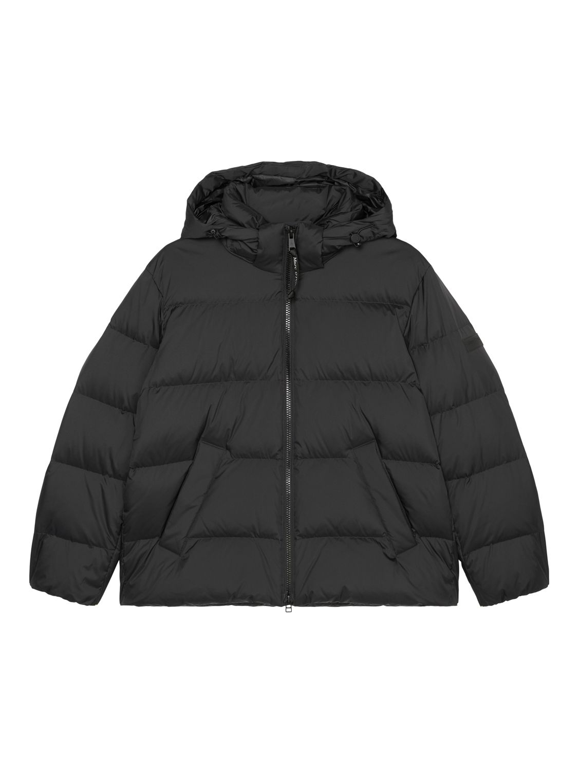 Marc O'Polo Oversized Down Puffer Jacket, Black at John Lewis & Partners