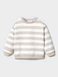 Mango Baby Sally Stripe Sweatshirt, Light Beige