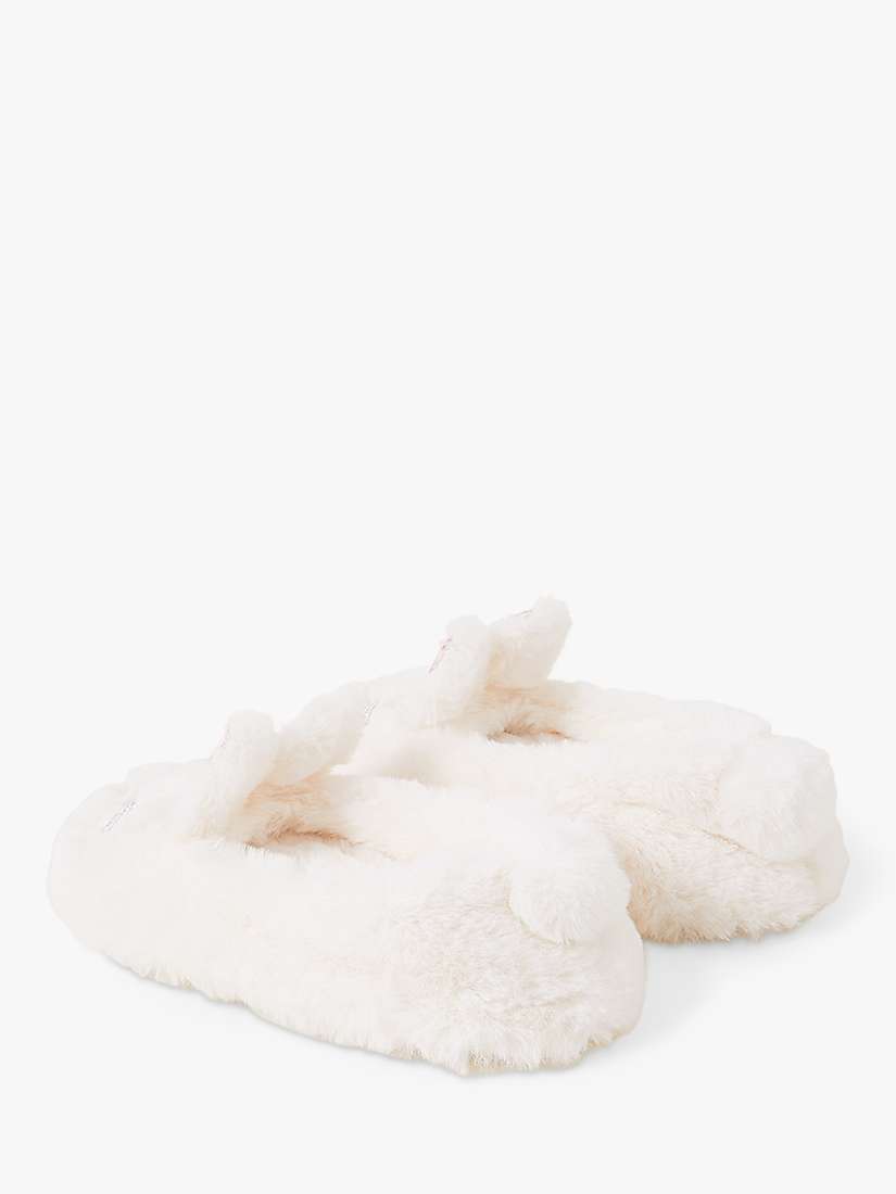 Buy Angels by Accessorize Kids' Bunny Ballerina Slippers, Natural Online at johnlewis.com