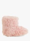 Angels by Accessorize Kids' Fluffy Yeti Slipper Boots, Pink
