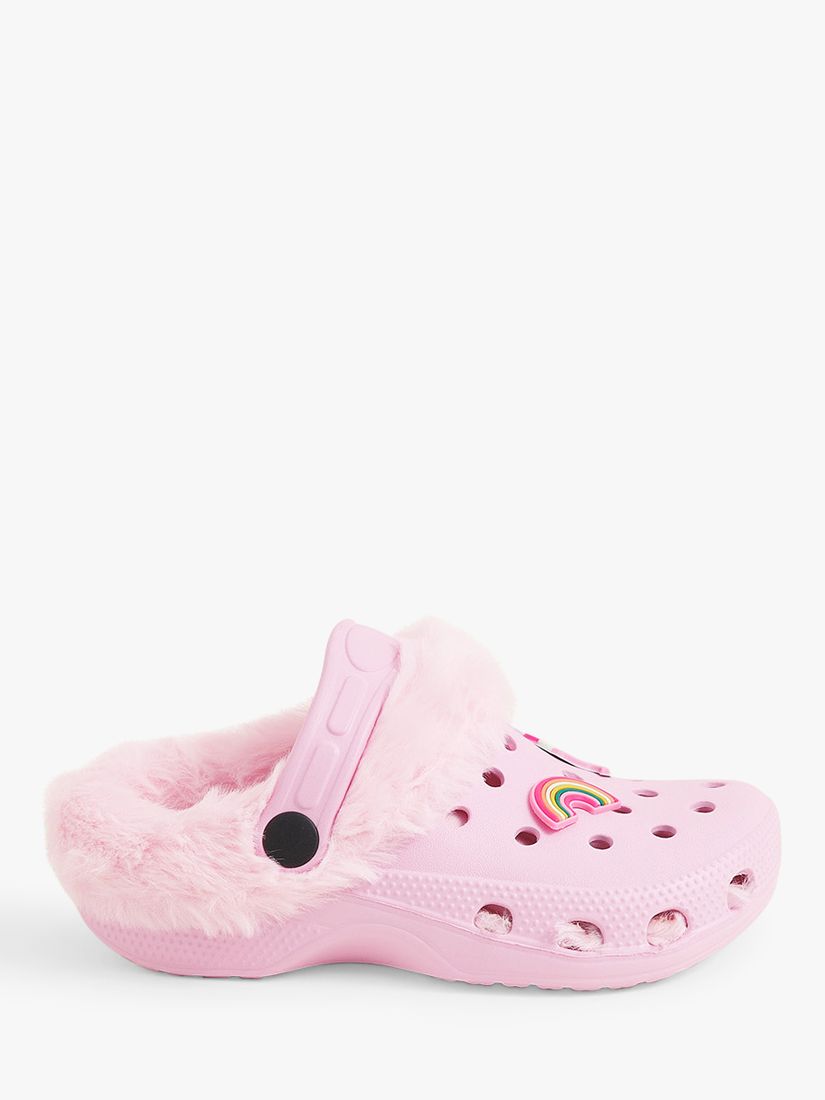 Fur lined crocs sale pink