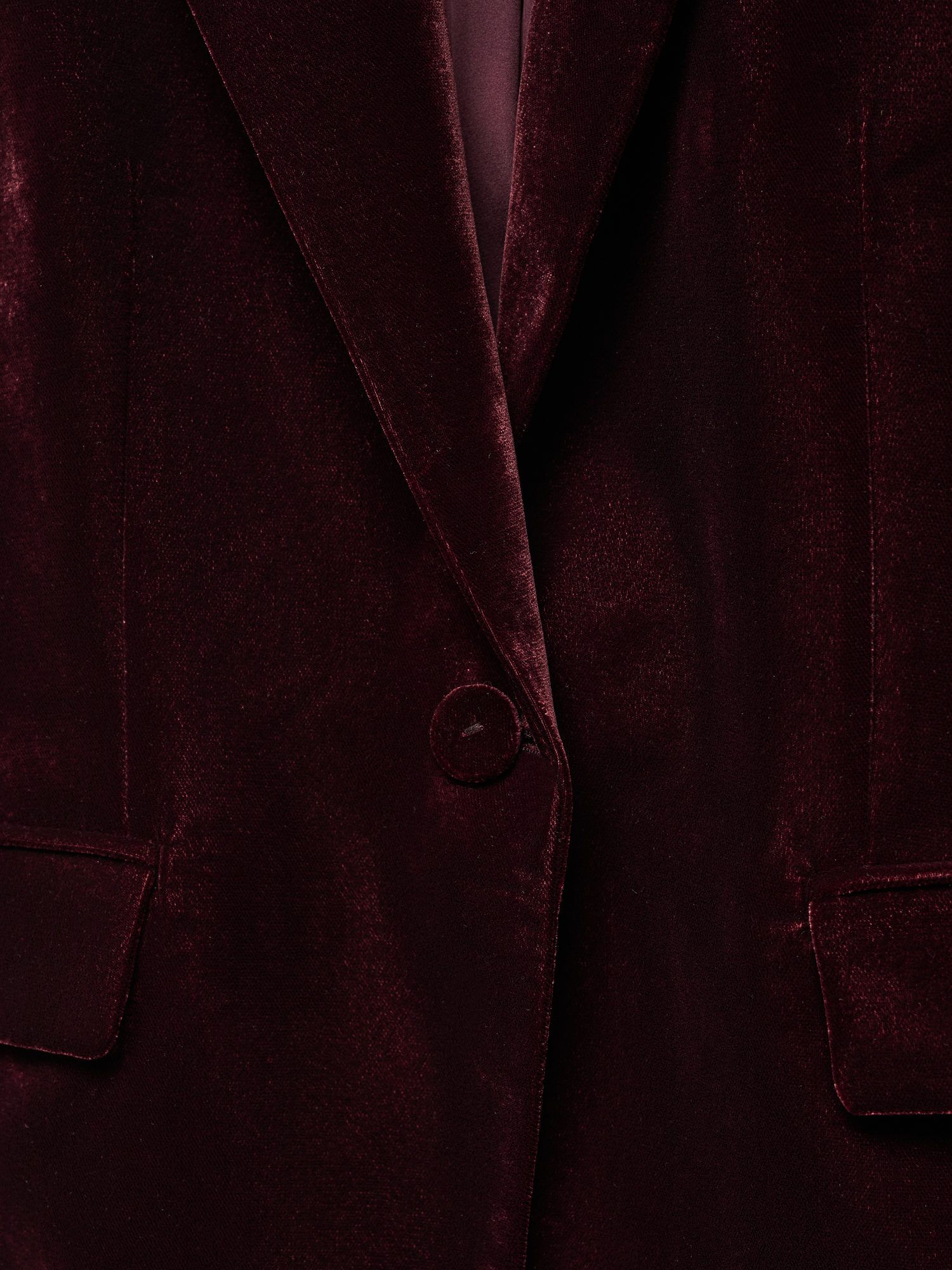 Dark red hot sale velvet blazer