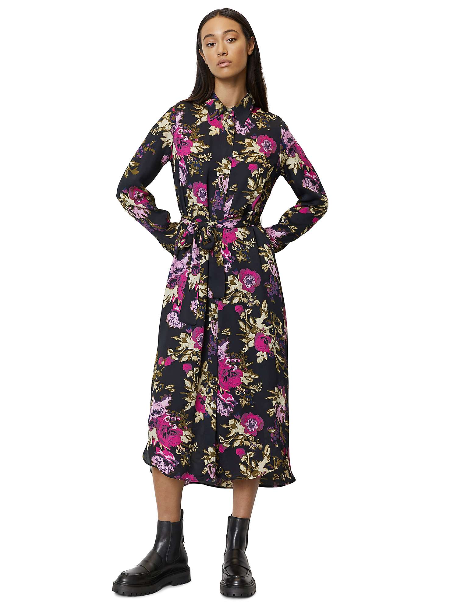 Buy Marc O'Polo Relaxed Fit Shirt Dress, Multi Online at johnlewis.com