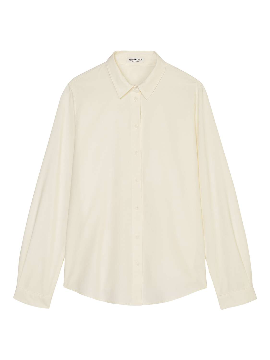 Buy Marc O'Polo Fine Corduroy Long Sleeve Blouse, White Online at johnlewis.com