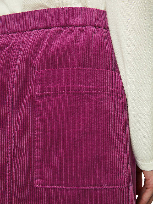 Marc O'Polo Corduroy A-Line Mini Skirt, Juicy Berry