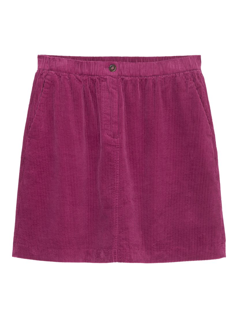 Buy Marc O'Polo Corduroy A-Line Mini Skirt, Juicy Berry Online at johnlewis.com