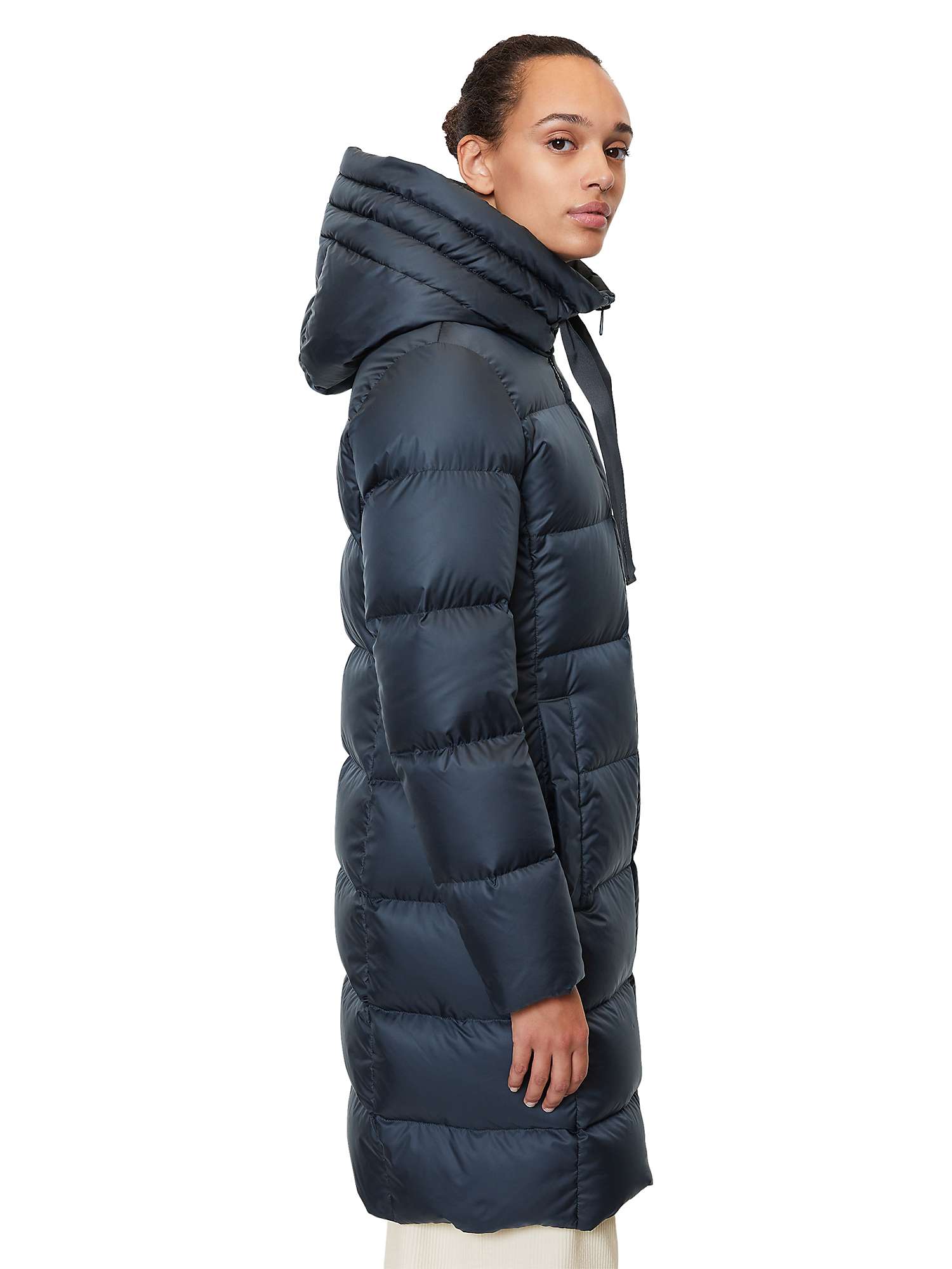 Buy Marc O'Polo Padded Hooded Coat, Deep Blue Sea Online at johnlewis.com