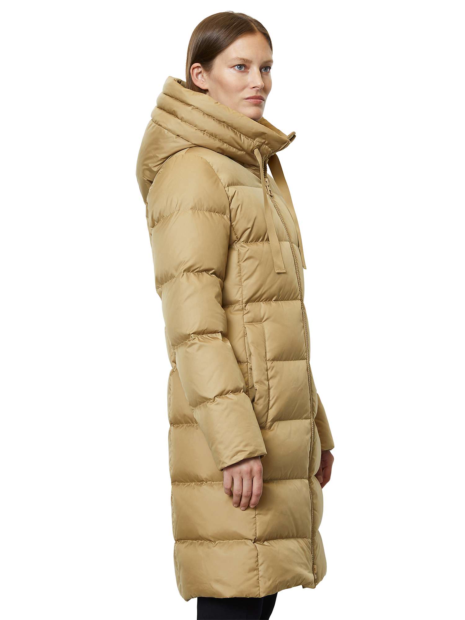 Buy Marc O'Polo Hooded Quilted Parka, Stone Hearth Online at johnlewis.com