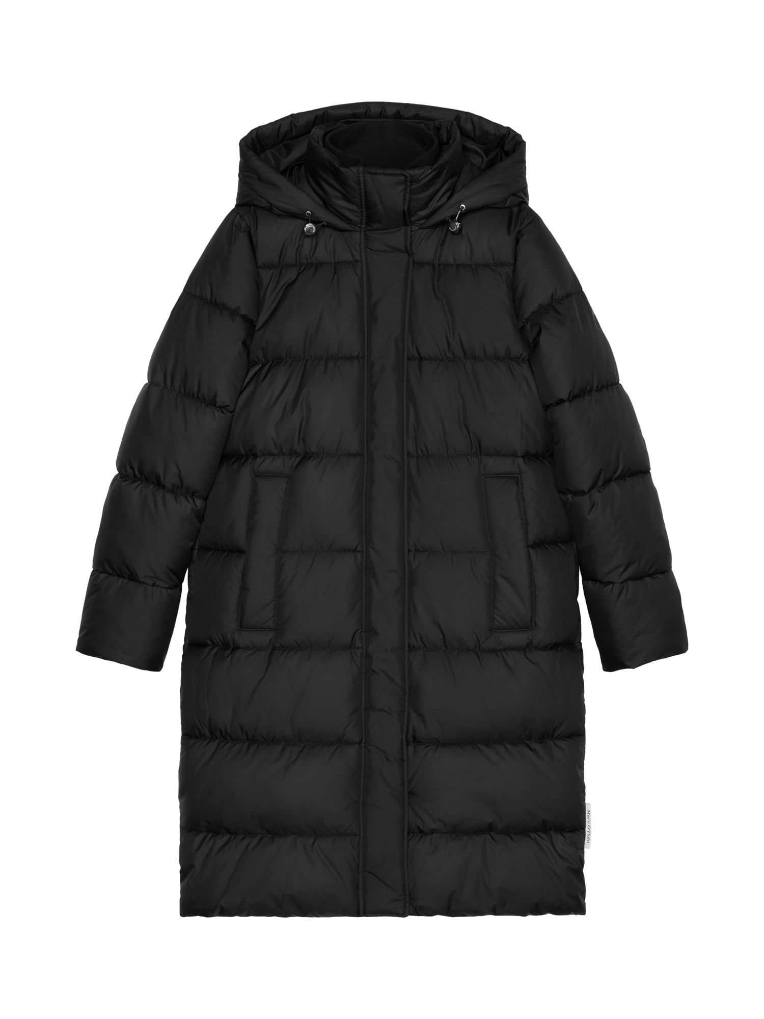 Marc O'Polo Padded Hooded Coat, Black at John Lewis & Partners