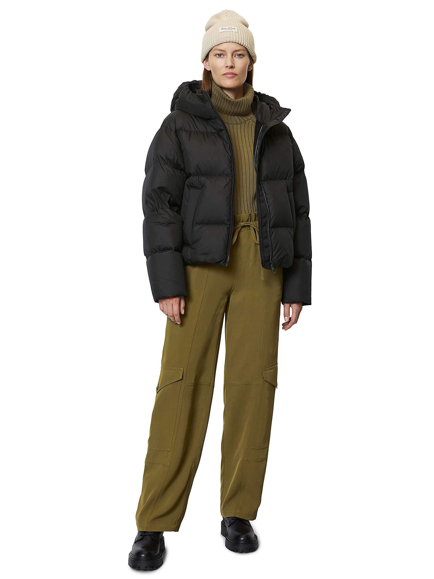 Buy Marc O'Polo Puffer Down Jacket, Black Online at johnlewis.com