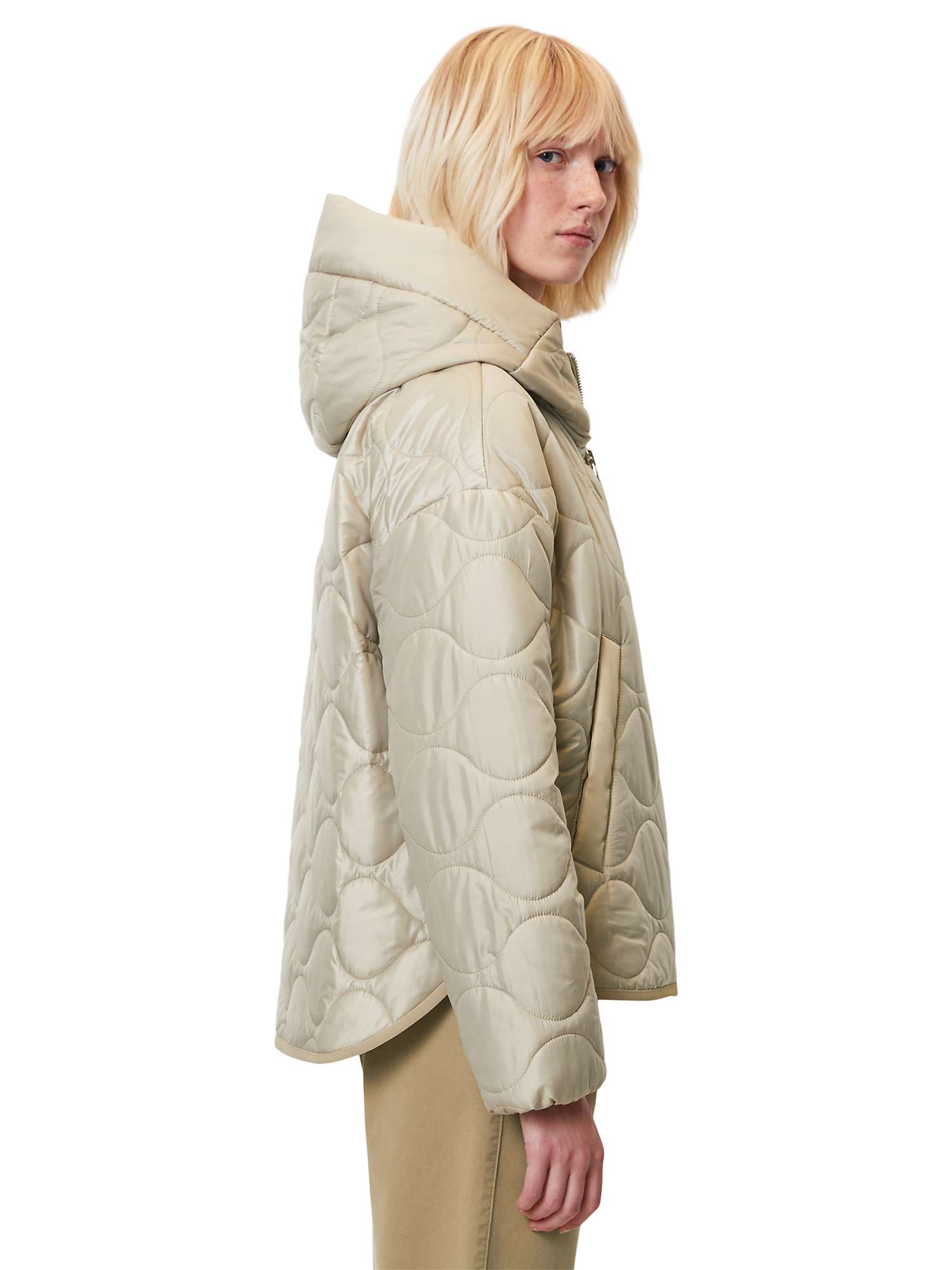 Buy Marc O'Polo Hooded Cape Style Quilt Jacket Online at johnlewis.com