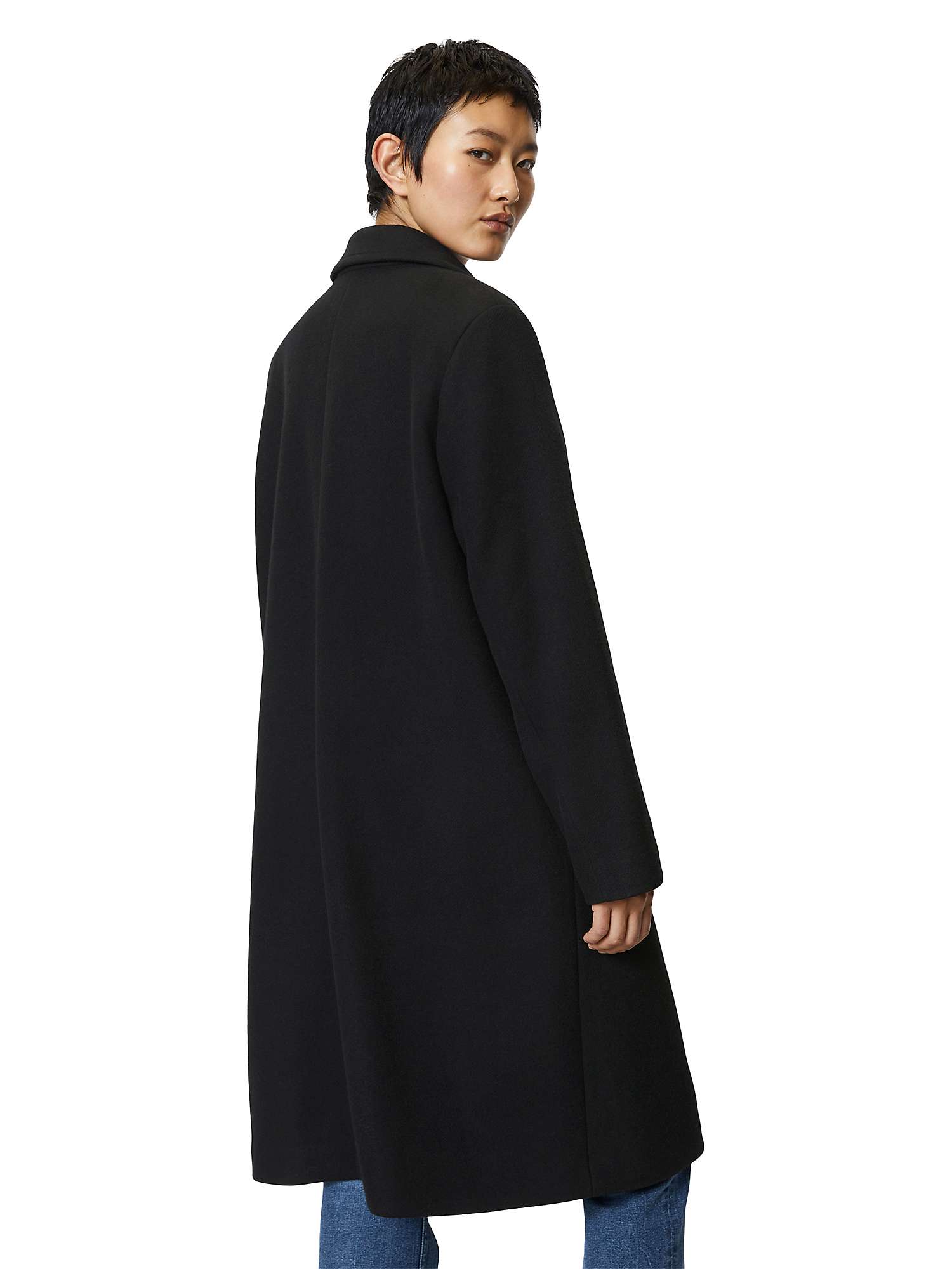 Buy Marc O'Polo Classic Wool Blend Coat, Black Online at johnlewis.com