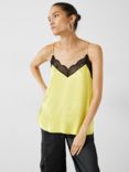 HUSH Estella Lace Trim Camisole, Yellow