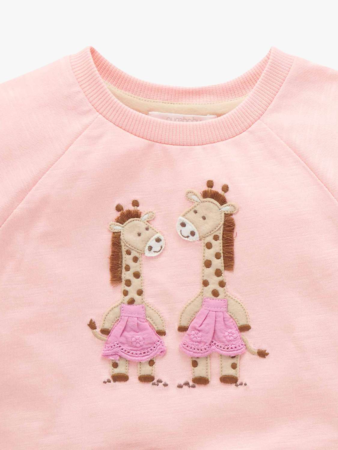 Buy Purebaby Baby Organic Cotton Giraffe Towelling Top & Shorts, Multi Online at johnlewis.com