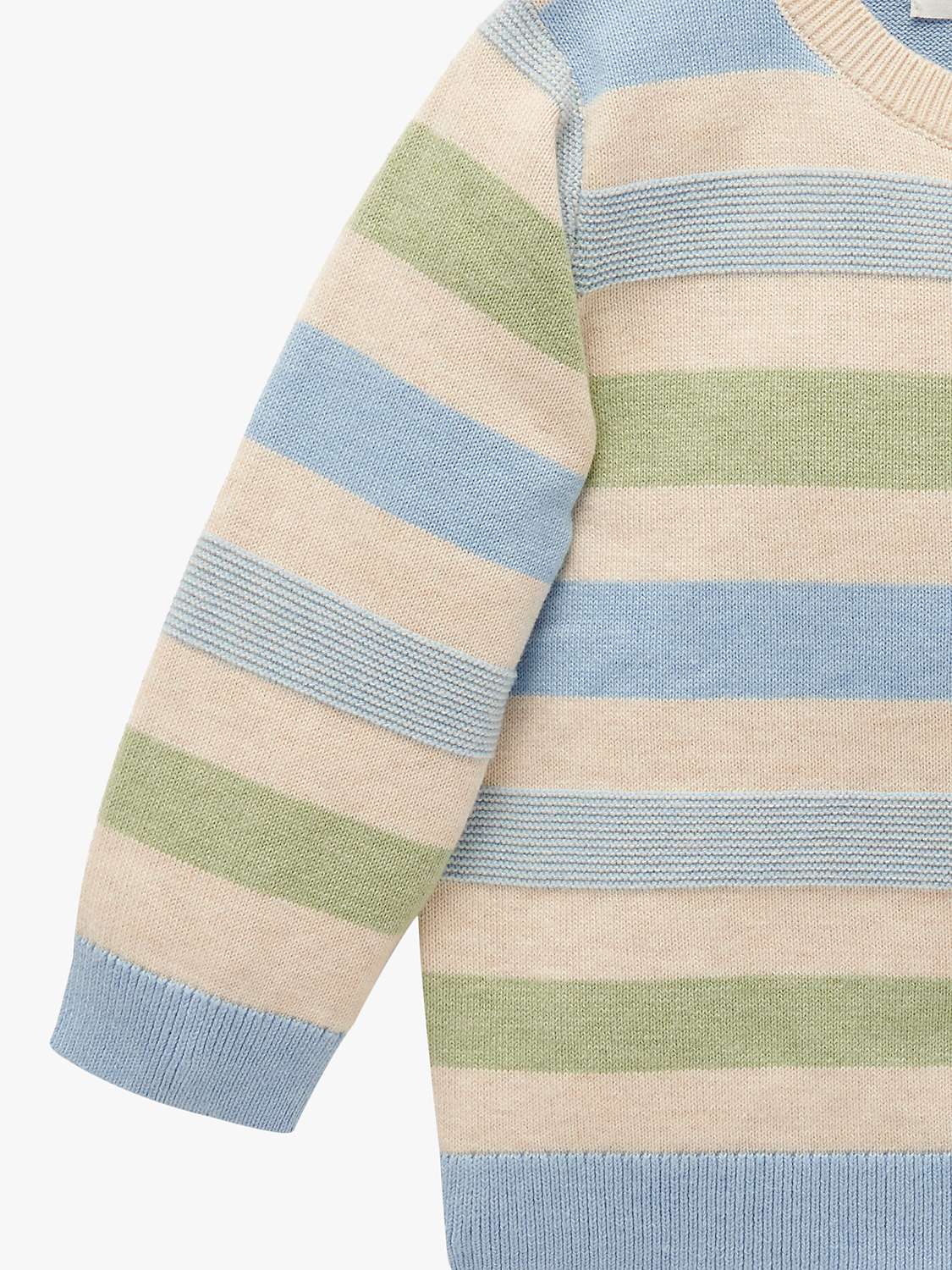 Buy Purebaby Baby Organic Cotton Stripe Jumper, Multi Online at johnlewis.com