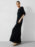 HUSH Talen Crew Knitted Dress, Black