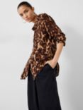 HUSH Nataliyah Leopard Watercolour Shirt, Multi