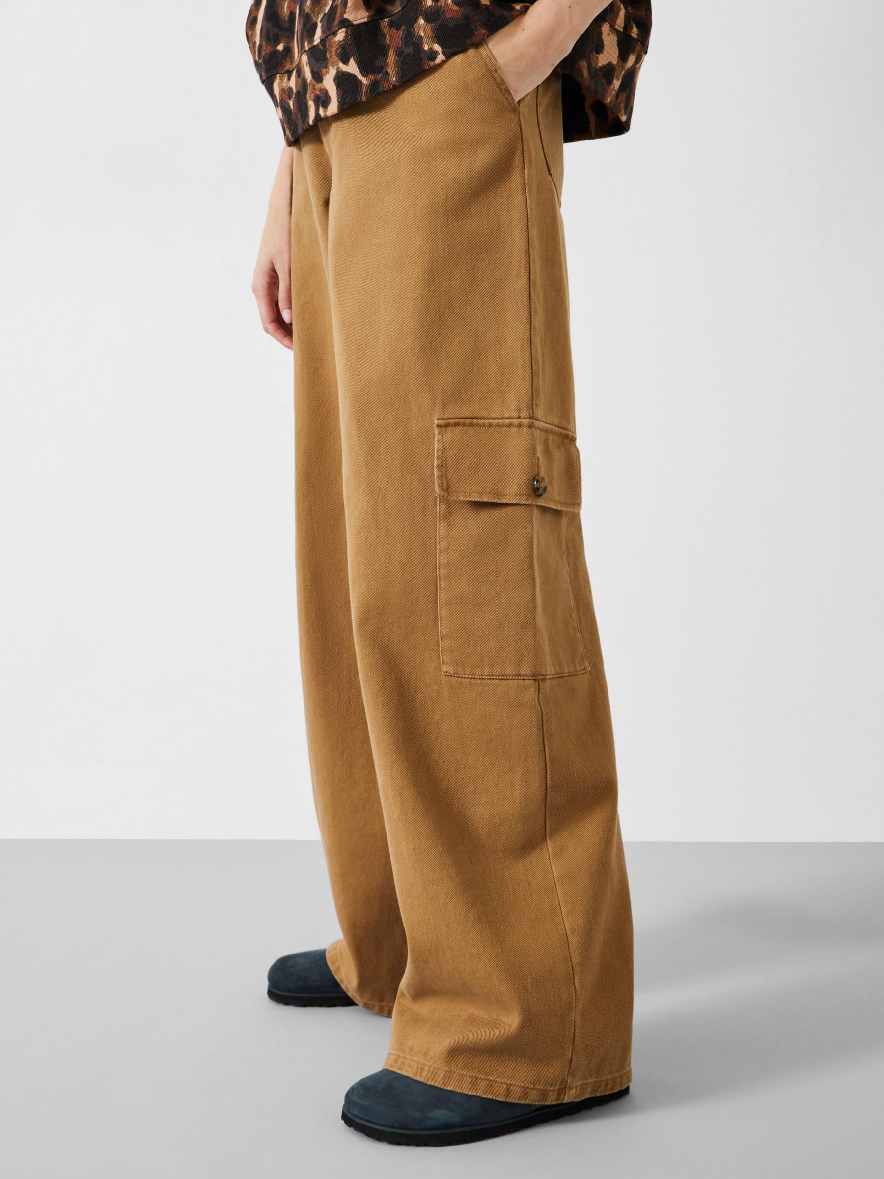 Buy HUSH Jess Wide Leg Cargo Trousers Online at johnlewis.com