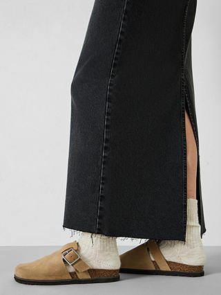 HUSH Rylie Denim Maxi Skirt, Washed Black
