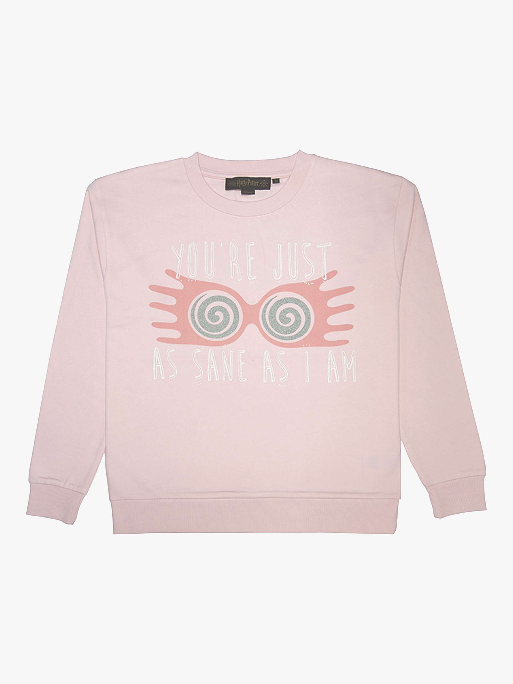Buy Fabric Flavours Luna Lovegood Sweatshirt, Light Pink Online at johnlewis.com