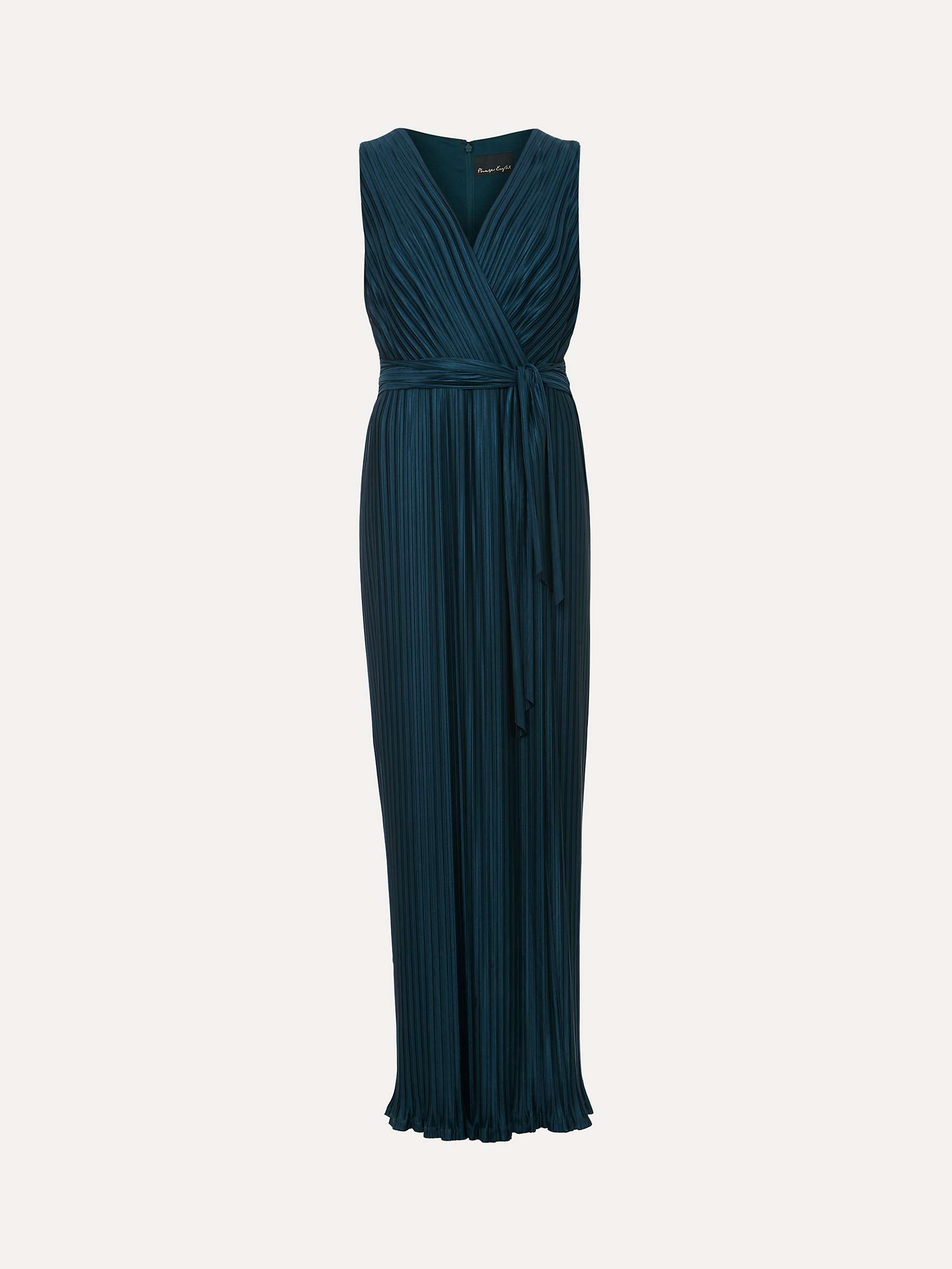 Buy Phase Eight Suhanna Pleated Maxi Dress, Green Online at johnlewis.com