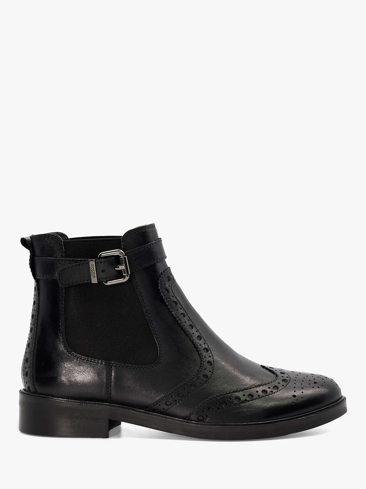 Buy Dune Question Leather Buckle Ankle Boots Online at johnlewis.com