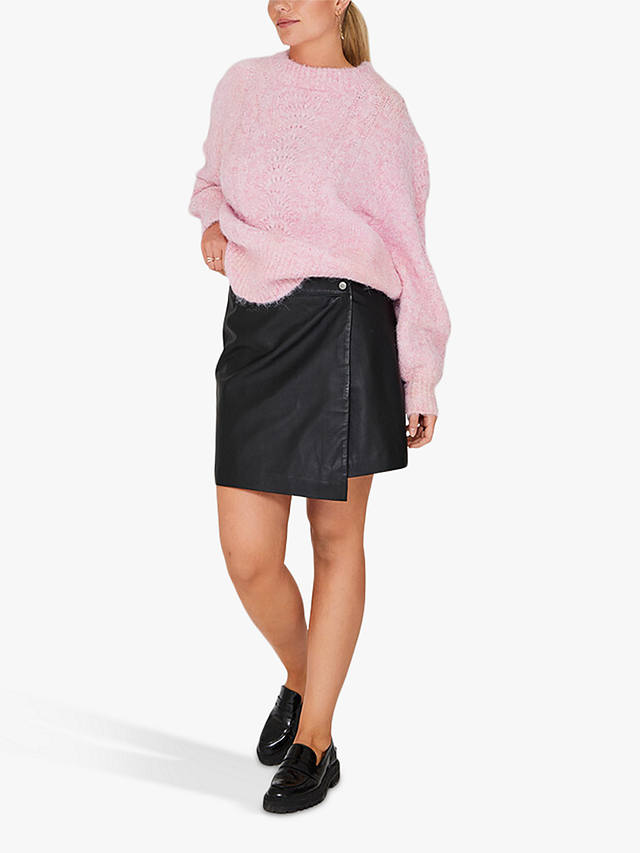 A-VIEW Patrisia Cable Knit Jumper, Rose