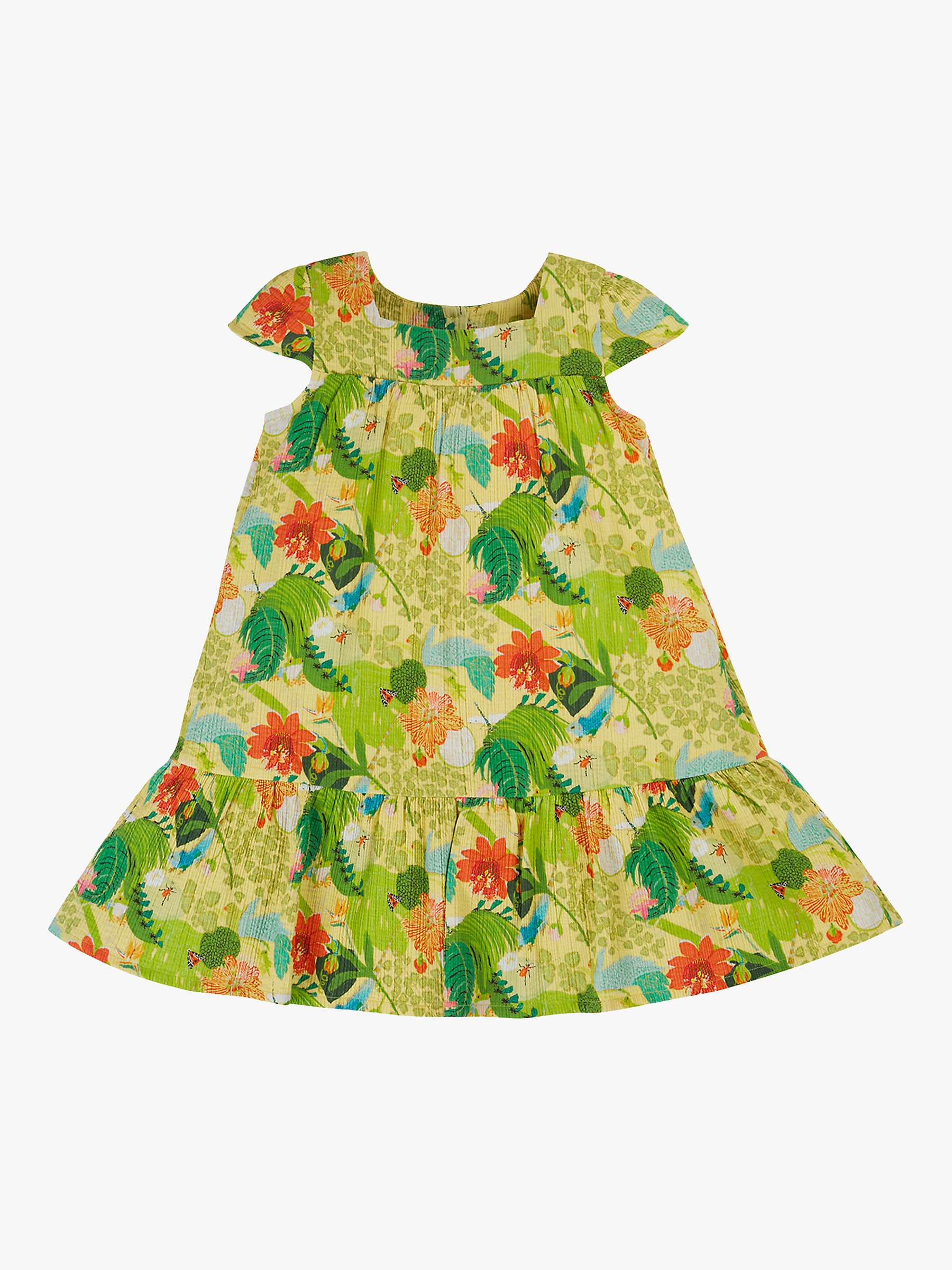 Buy Frugi Kids' Kew Gardens Natalia Organic Cotton Dress, Hot House Online at johnlewis.com