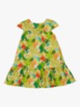 Frugi Kids' Kew Gardens Natalia Organic Cotton Dress, Hot House, Hot House