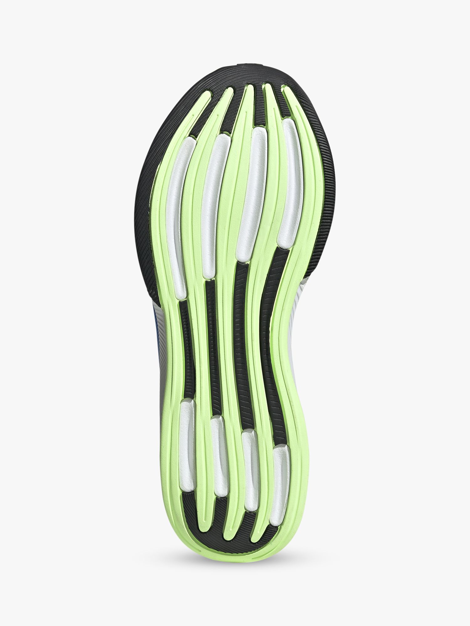 Buy adidas Response Super Men's Running Shoes, Silver/Green Online at johnlewis.com