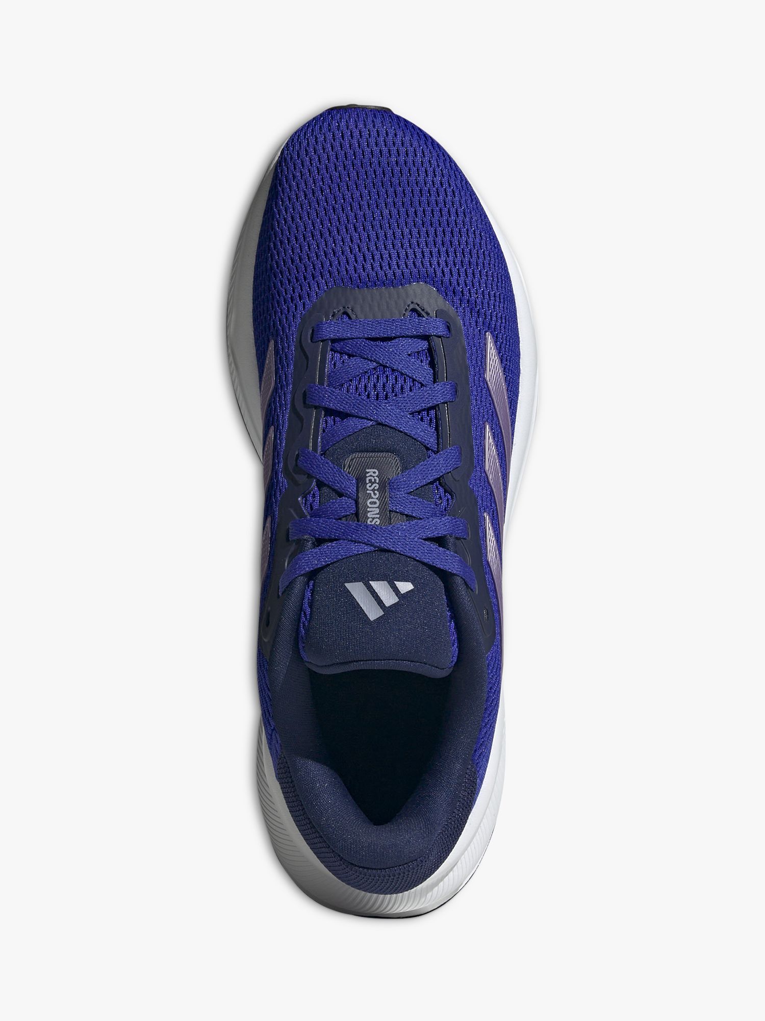 Buy adidas Response W Women's Running Shoes, Blue/Lilac Online at johnlewis.com