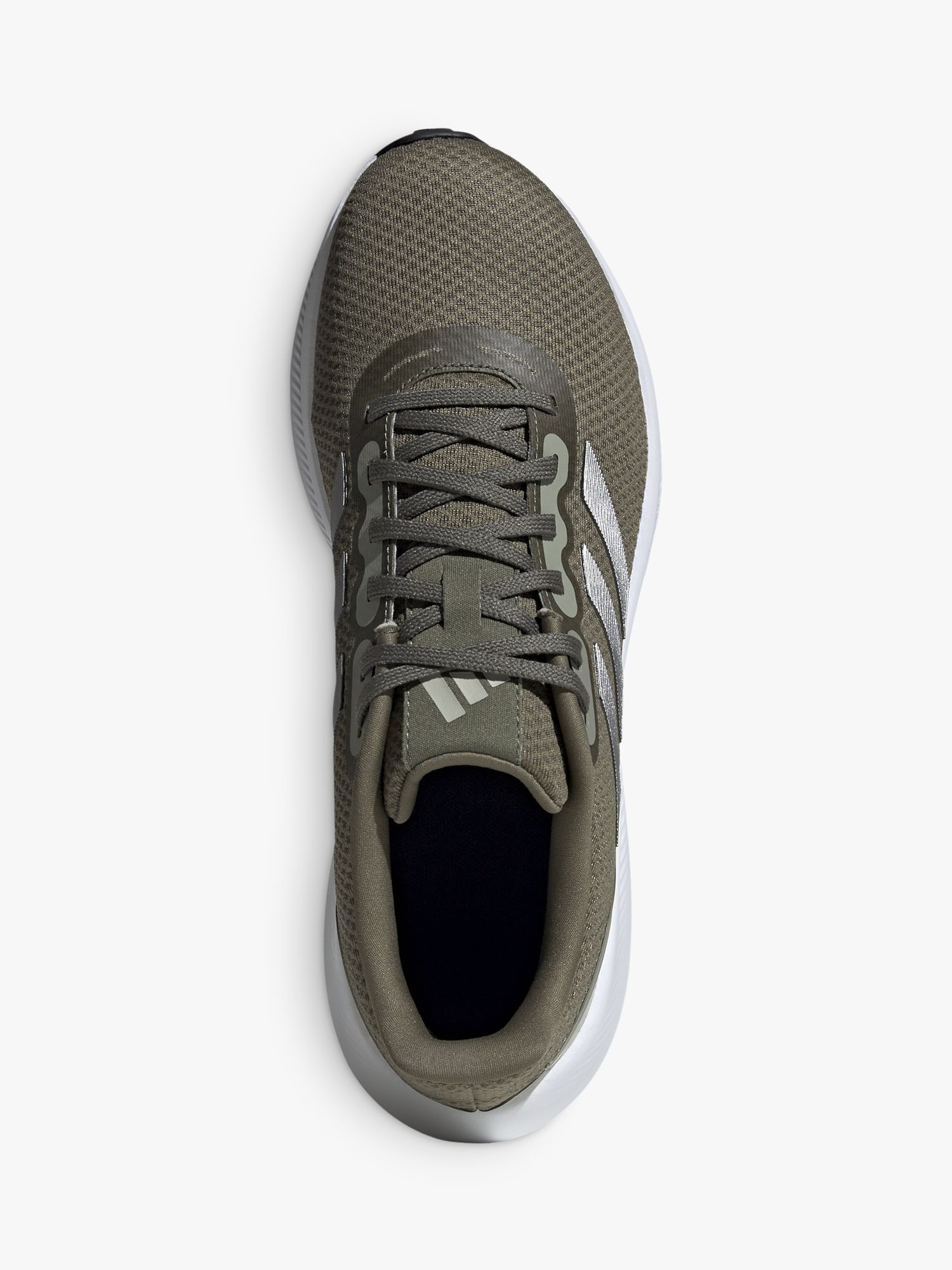 adidas Run Falcon 3.0 Men's Running Shoes, Silver Met/ Grey at John ...