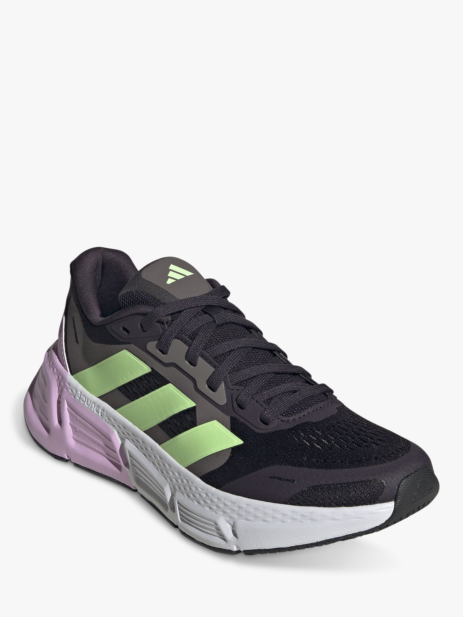 adidas Questar 2 Bounce Women's Running Shoes, Green/Lilac, 4