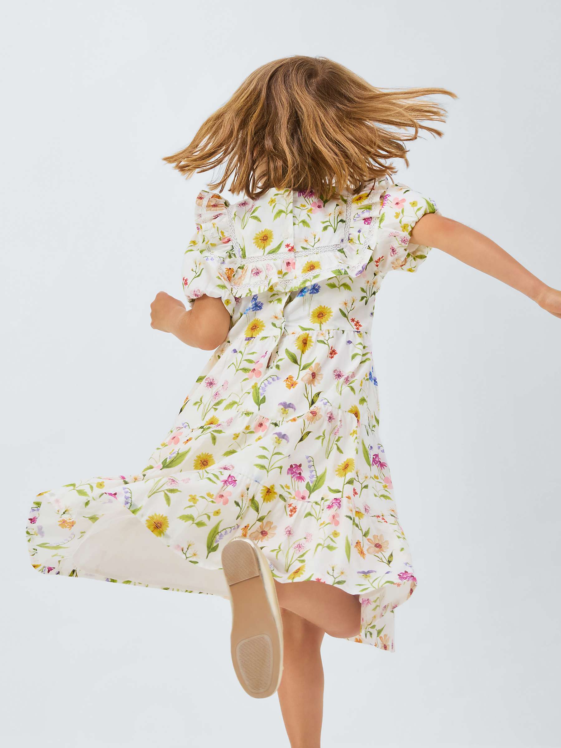 Buy John Lewis Heirloom Kids' Collection Floral Cotton Lawn Dress, Multi Online at johnlewis.com