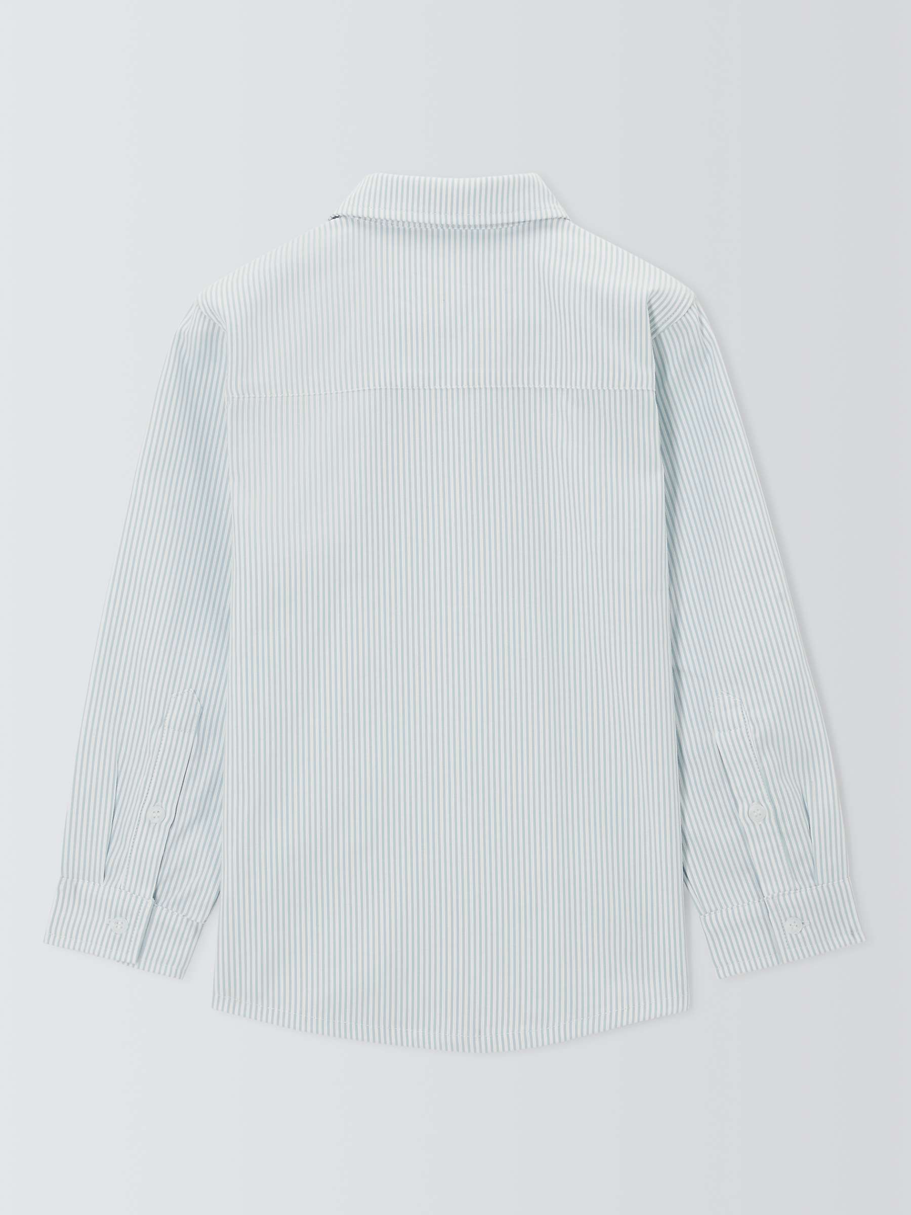 Buy John Lewis Heirloom Collection Kids' Ticking Stripe Shirt, Blue/White Online at johnlewis.com