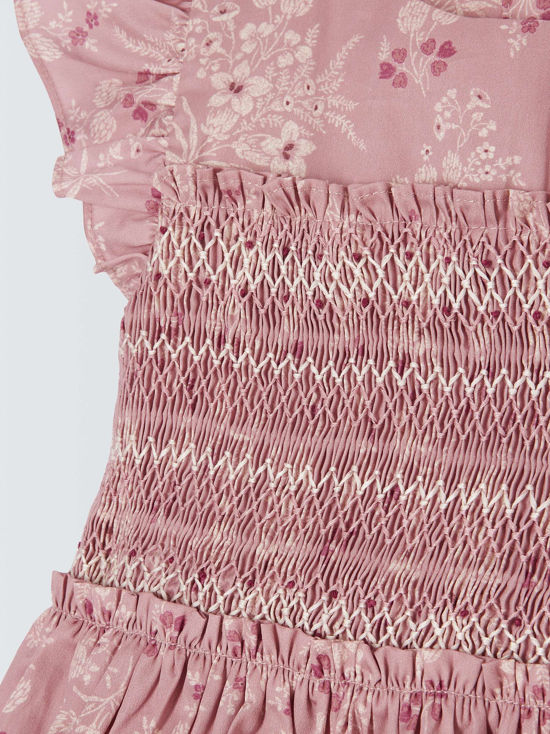 Buy John Lewis Heirloom Collection Kids' Floral Sateen Dress, Pink Online at johnlewis.com