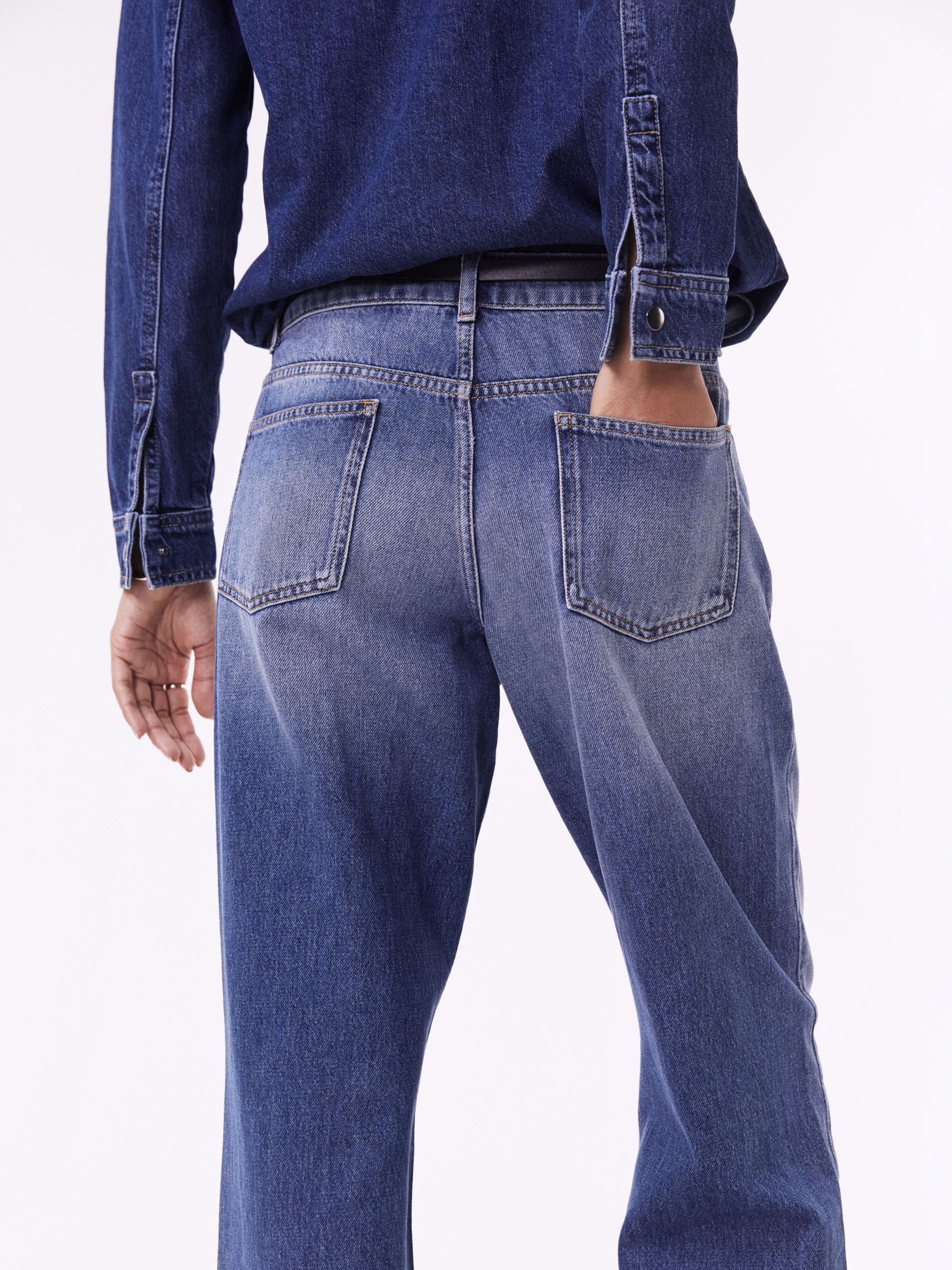 Buy Baukjen Boyfriend Slouch Organic Cotton Jeans, Vintage Wash Online at johnlewis.com