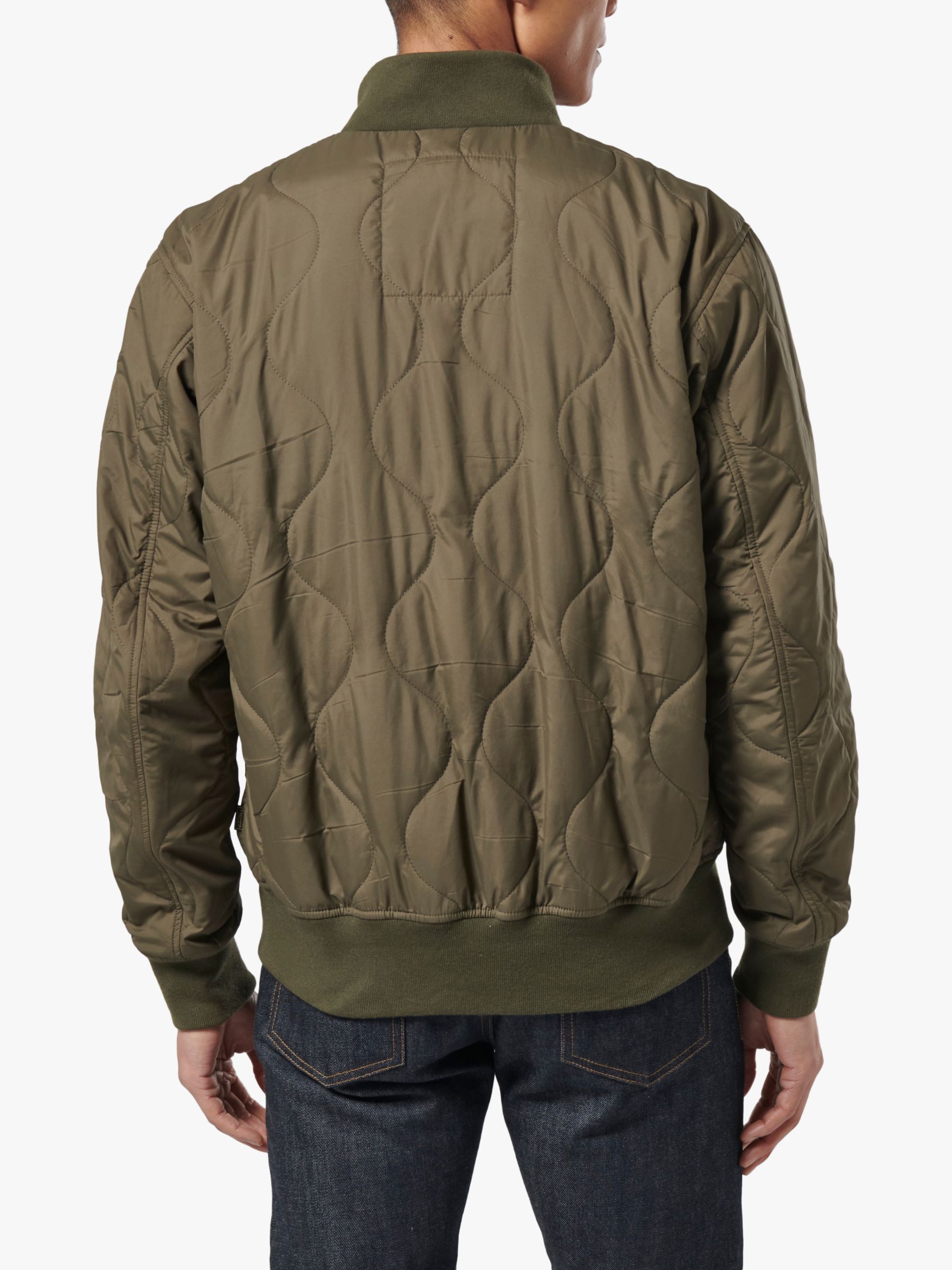 Triumph Motorcycles Crown Bomber Jacket, Olive Green, S