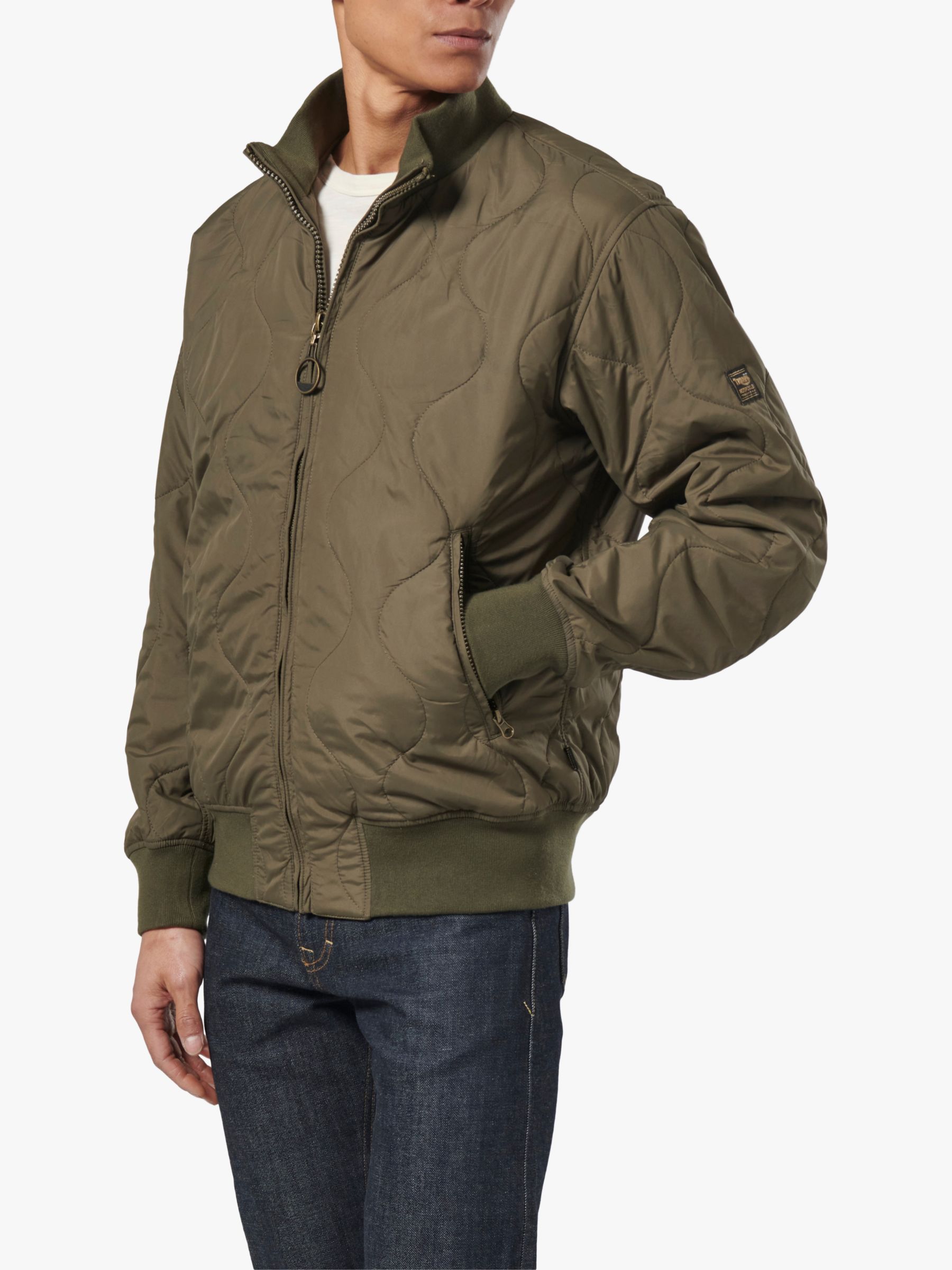 Triumph Motorcycles Crown Bomber Jacket, Olive Green, S