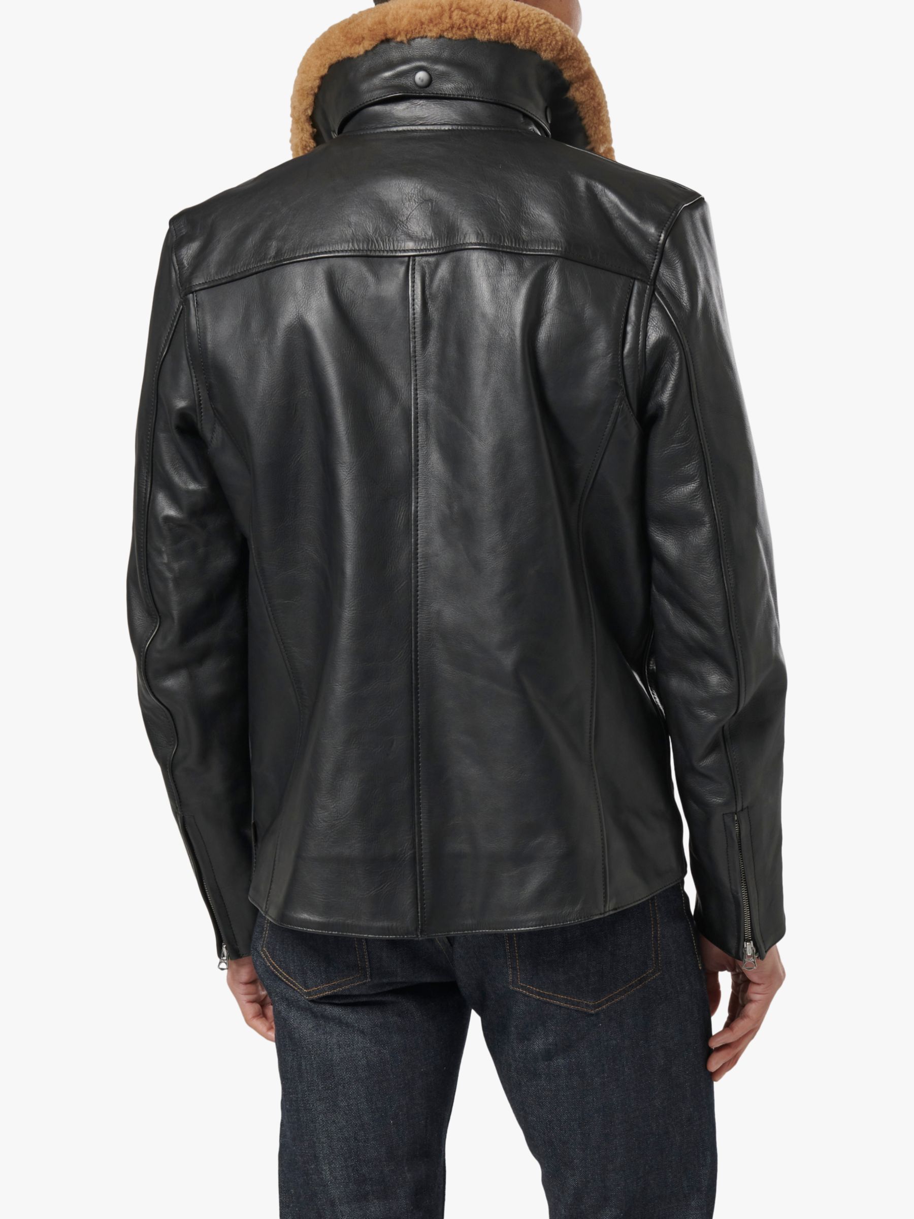 Triumph Motorcycles Rexford Leather Jacket, Black, M