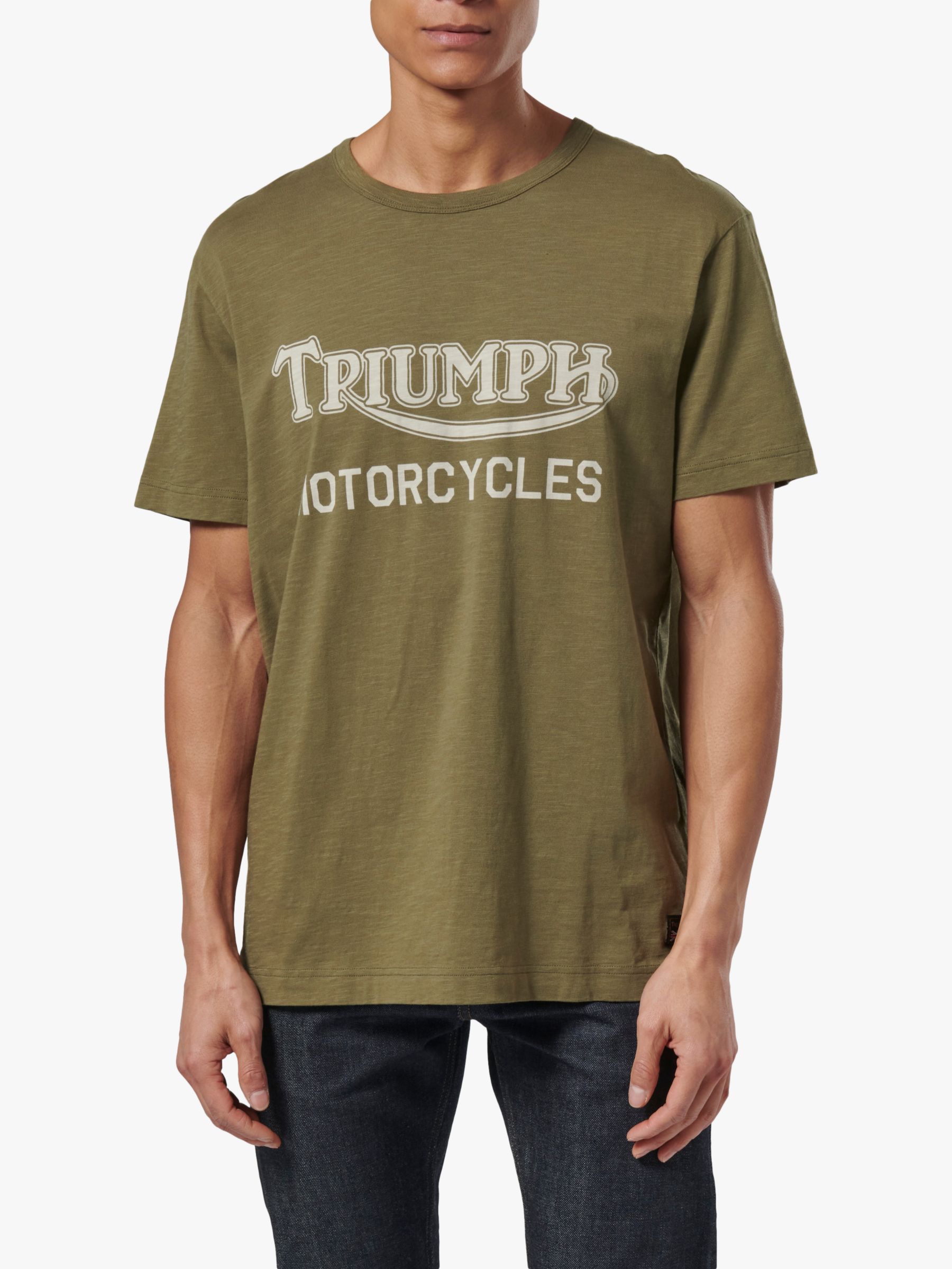 Triumph Motorcycles Barwell T-Shirt, Olive, M