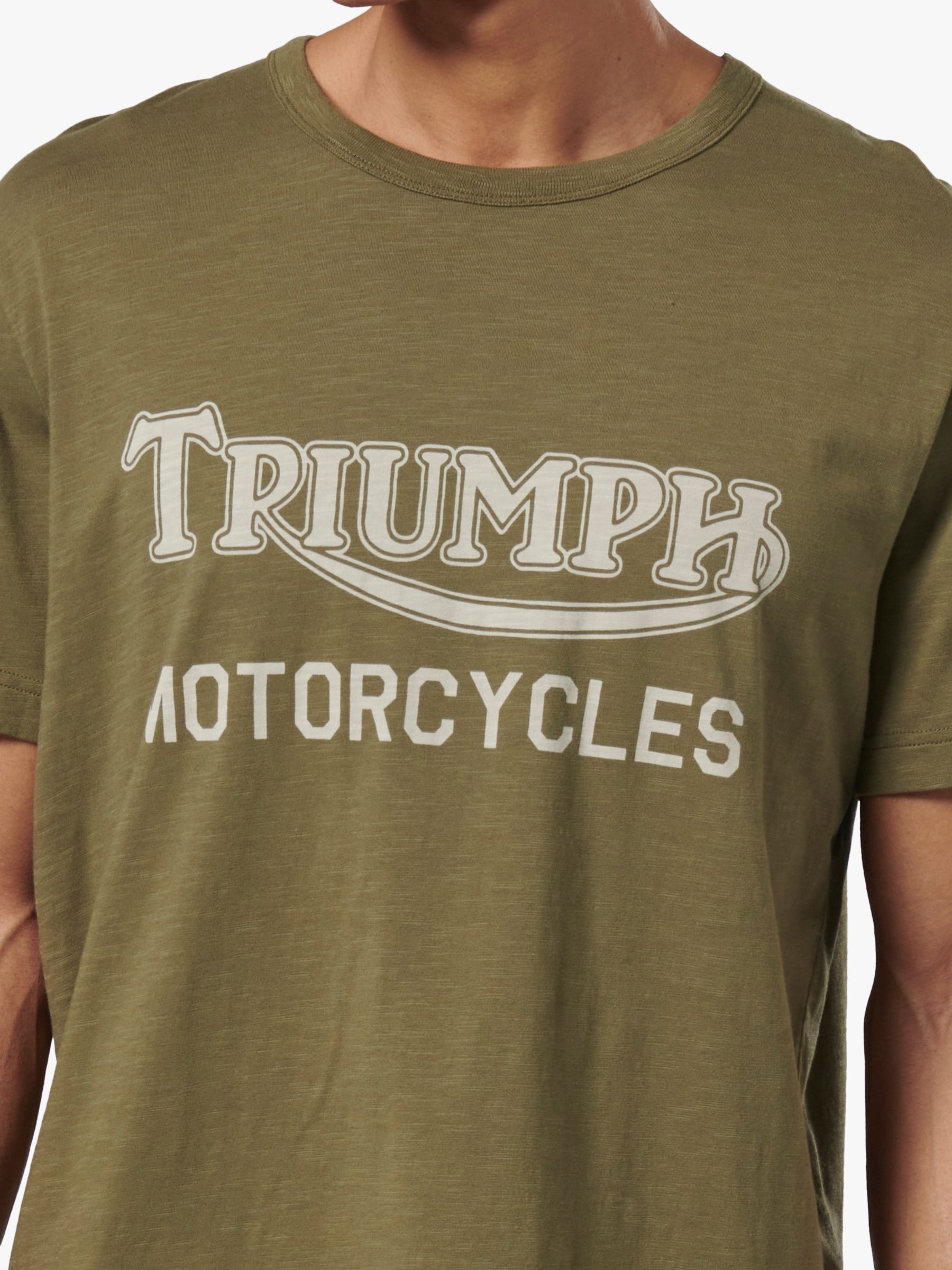 Triumph Motorcycles Barwell T-Shirt, Olive, M