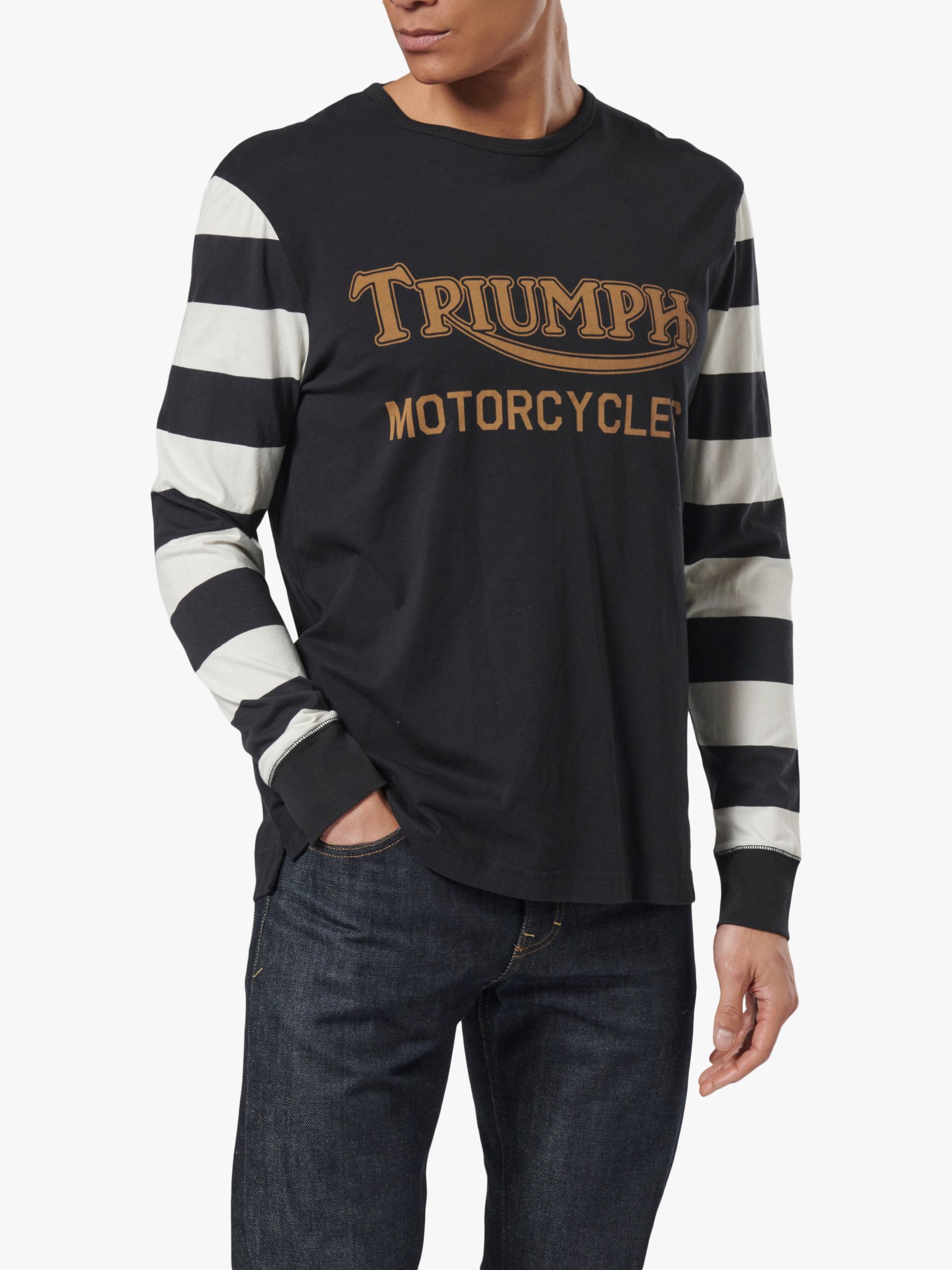 Triumph Motorcycles Ignition Long Sleeve T-Shirt, Black, XL