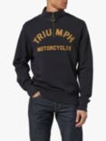 Triumph Motorcycles Ribble Zip Neck Sweatshirt, Black