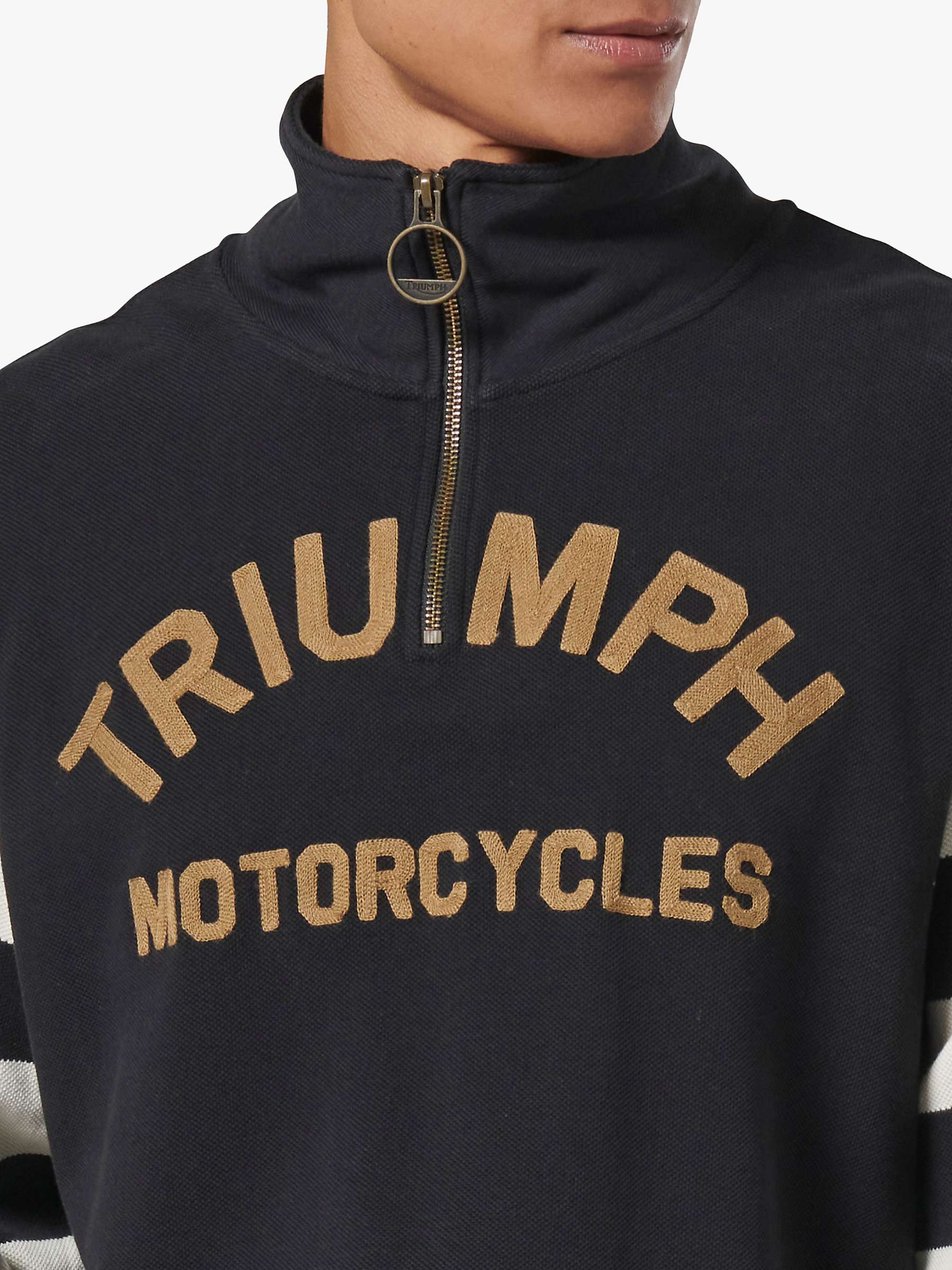 Buy Triumph Motorcycles Highly Quarter Zip Sweatshirt Online at johnlewis.com