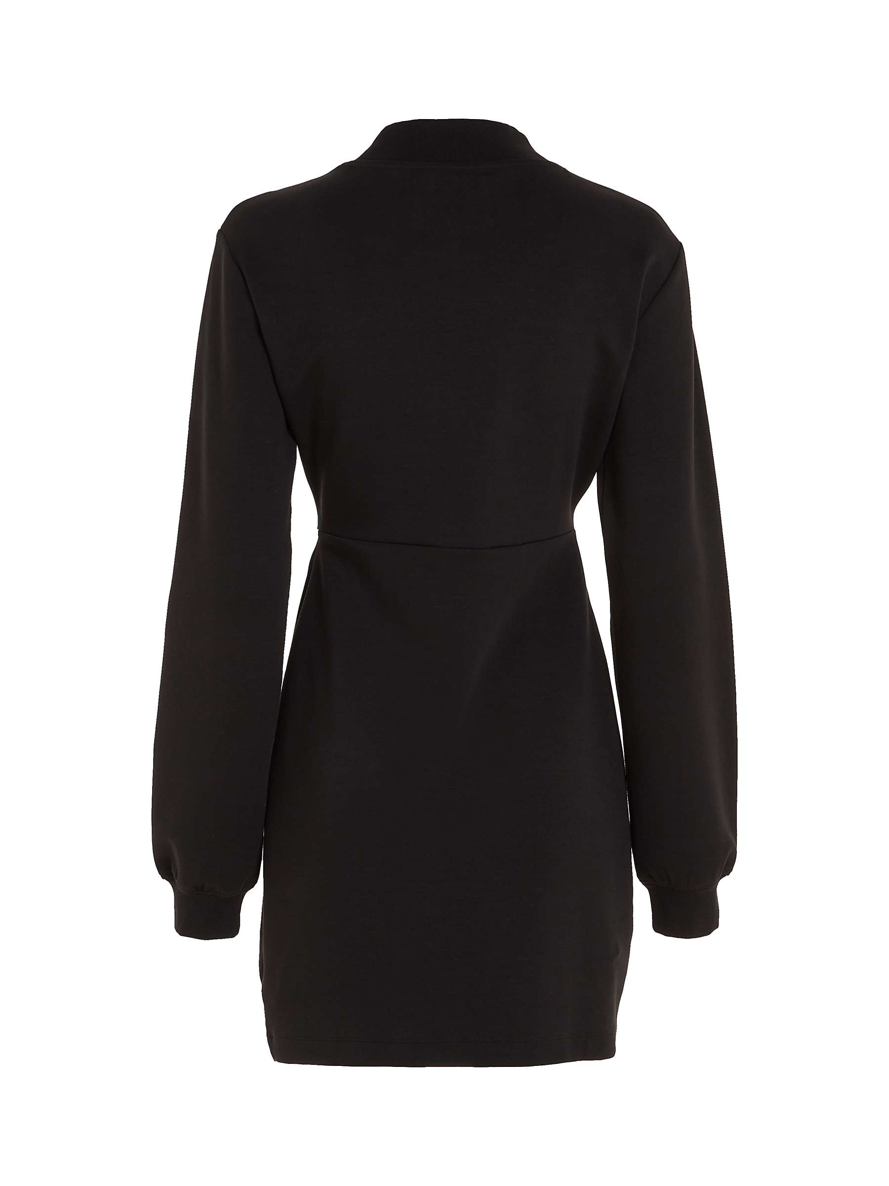 Buy Calvin Klein Wrap Sweater Dress, Black Online at johnlewis.com